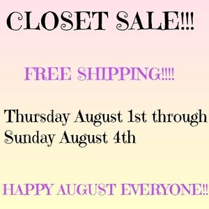 CLOSET SALE